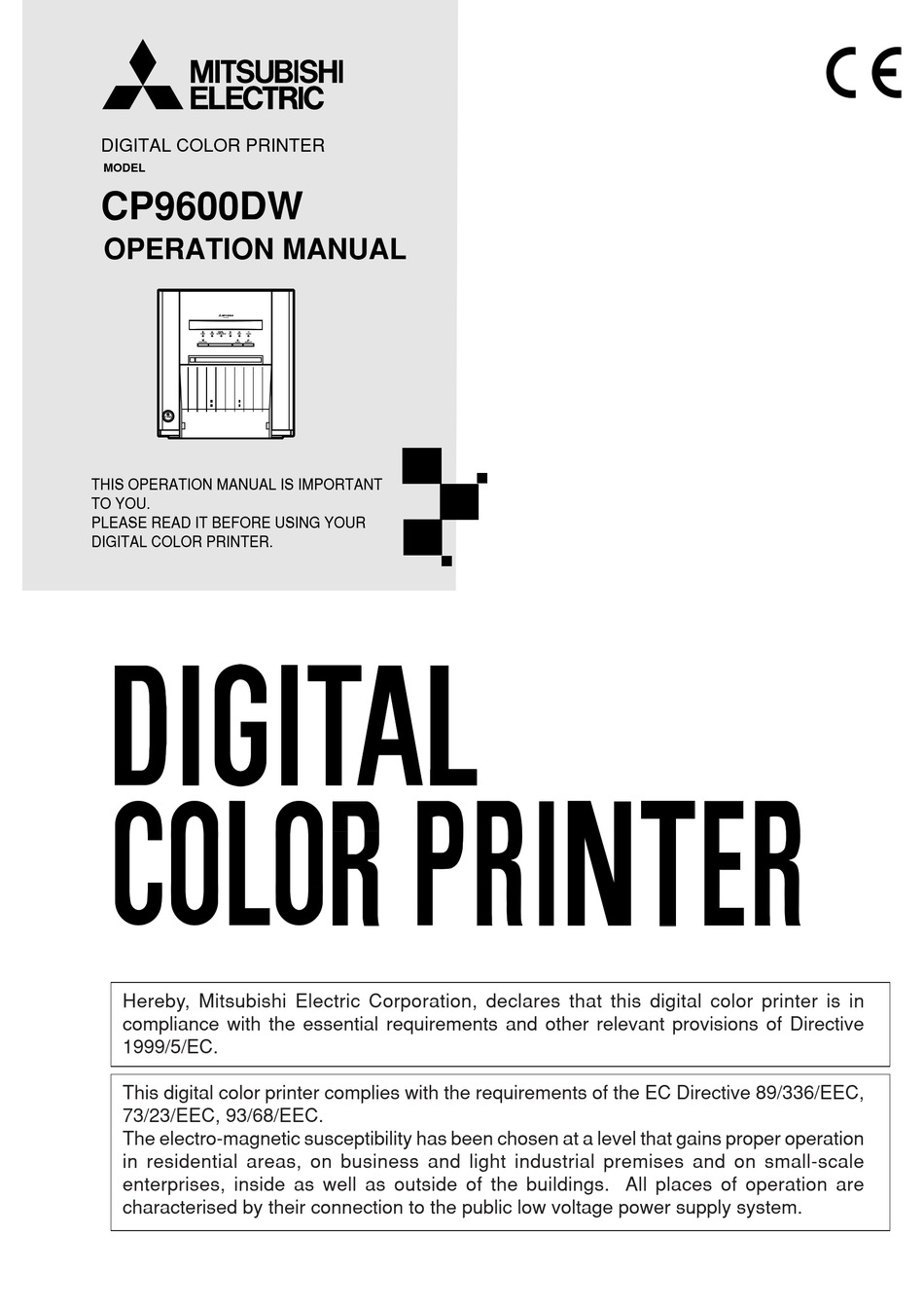 mitsubishi-electric-cp9600dw-operation-manual-pdf-download-manualslib