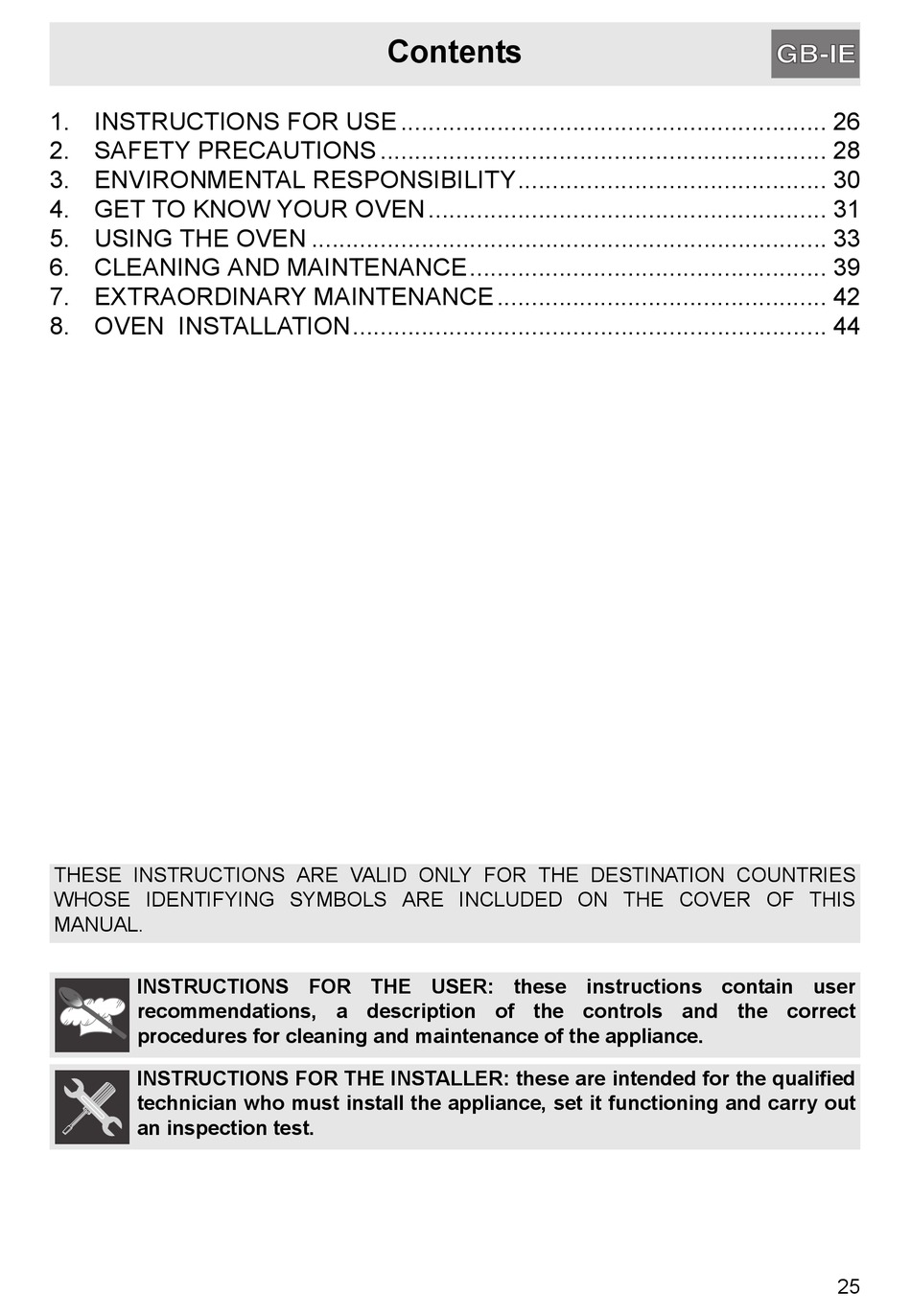 SMEG OVEN GENERAL INSTRUCTIONS MANUAL Pdf Download ManualsLib