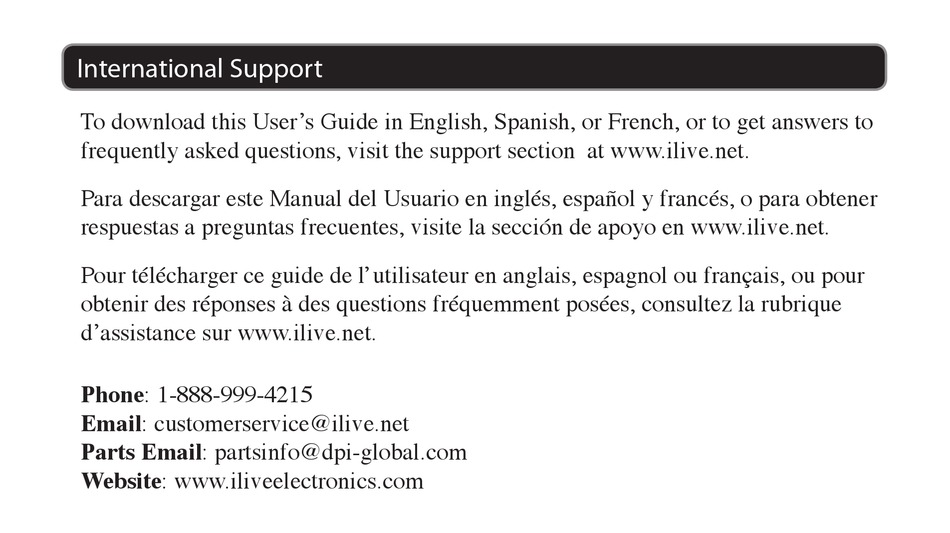 ILIVE ISB202S USER MANUAL Pdf Download | ManualsLib