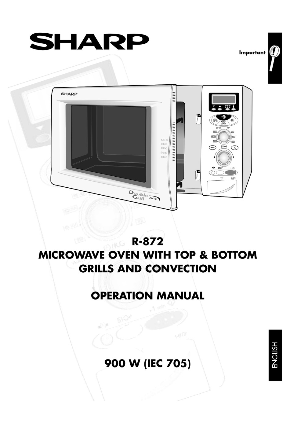 Sharp R 872 Operation Manual Pdf Download Manualslib