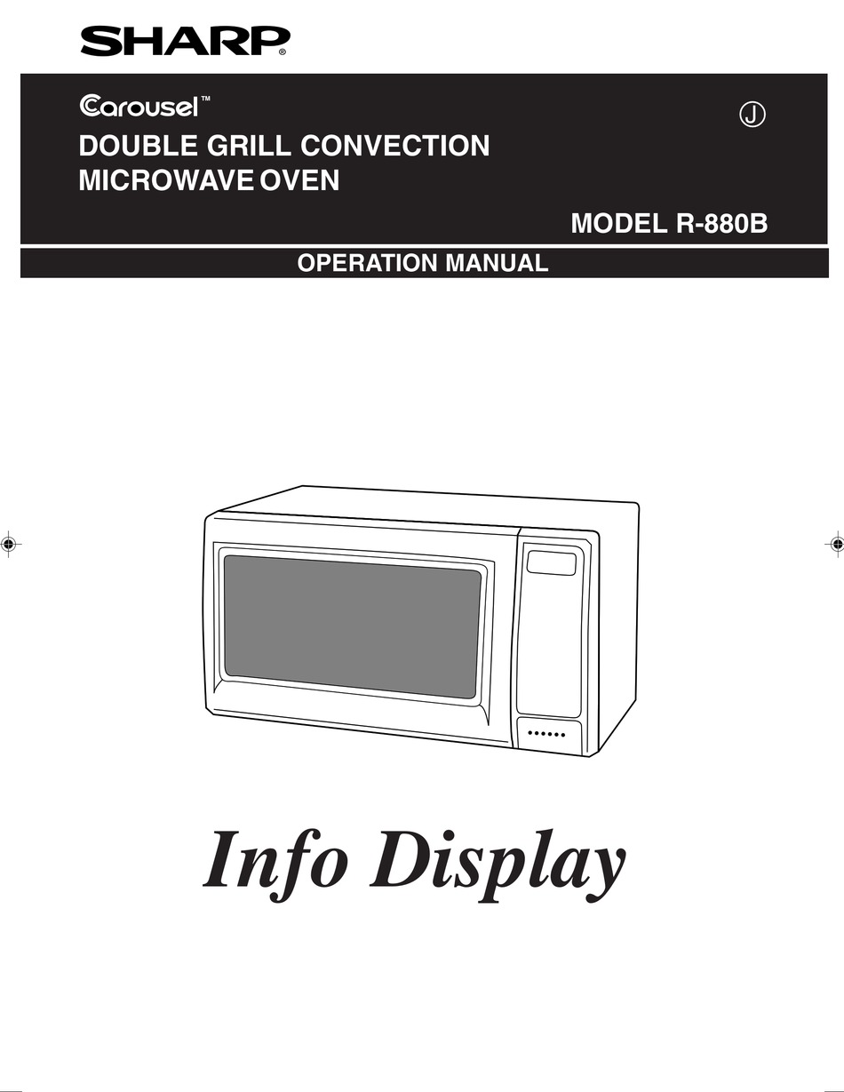 Sharp Carousel R 880b Operation Manual Pdf Manualslib Sharp Carousel R 880b Operation Manual
