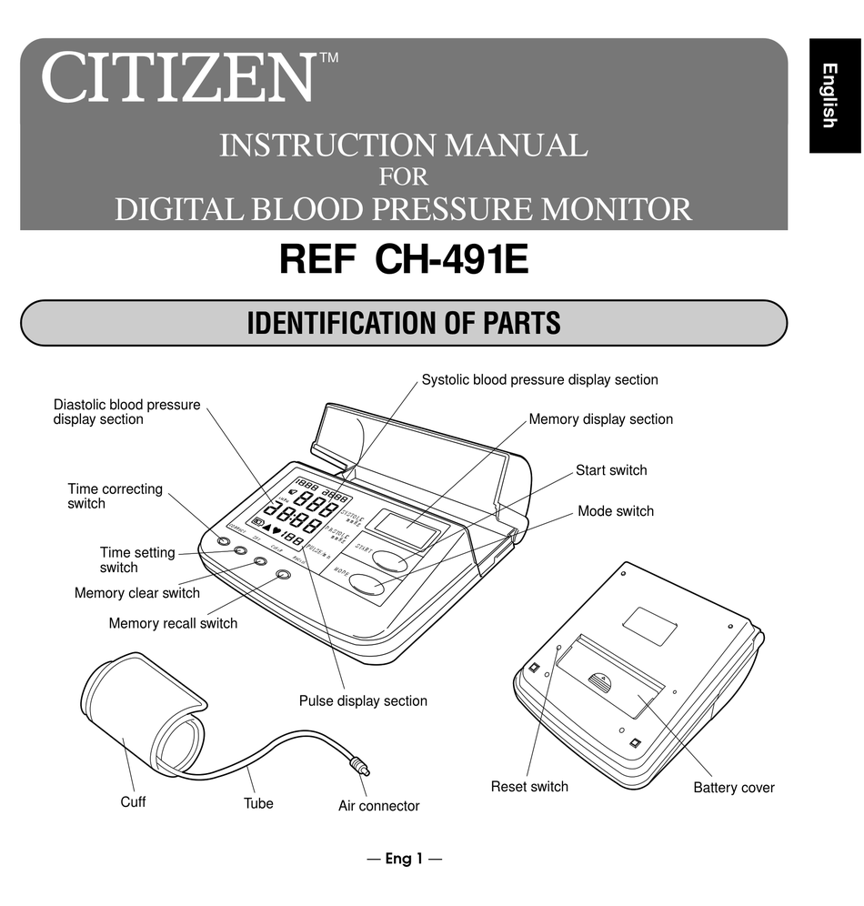 Citizen Ref Ch 491e Instruction Manual Pdf Download Manualslib