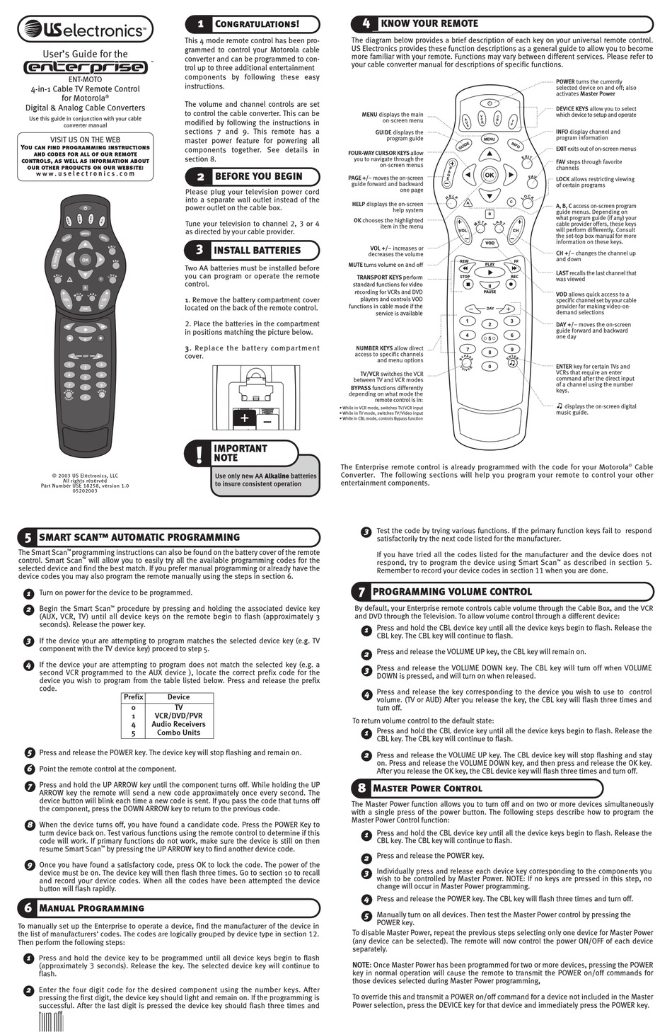 us-electronics-enterprise-ent-moto-user-manual-pdf-download-manualslib