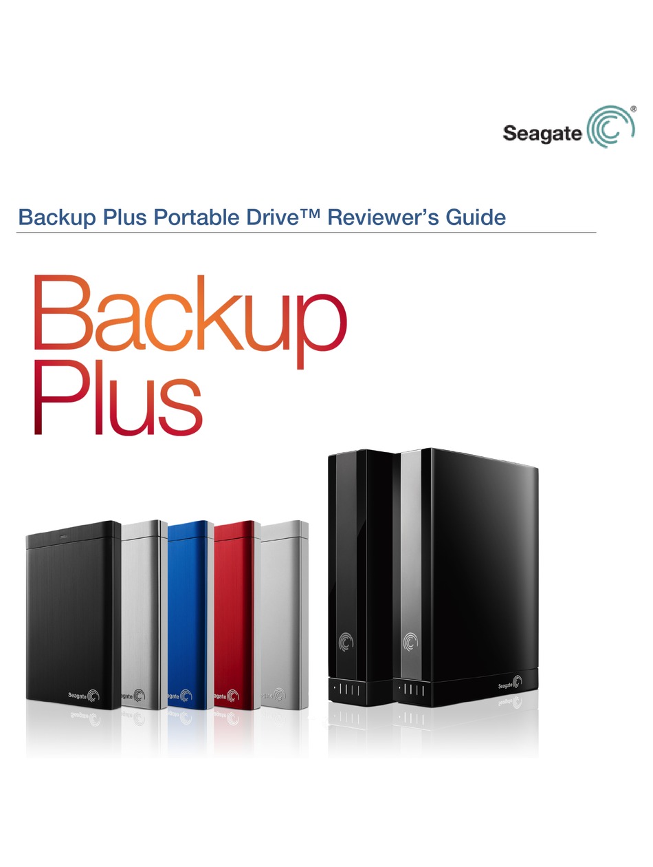 how to run seagate backup plus drive