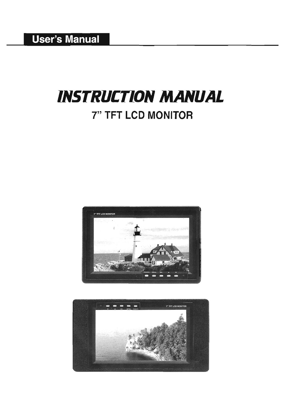 7 tft lcd monitor user manual pricelist