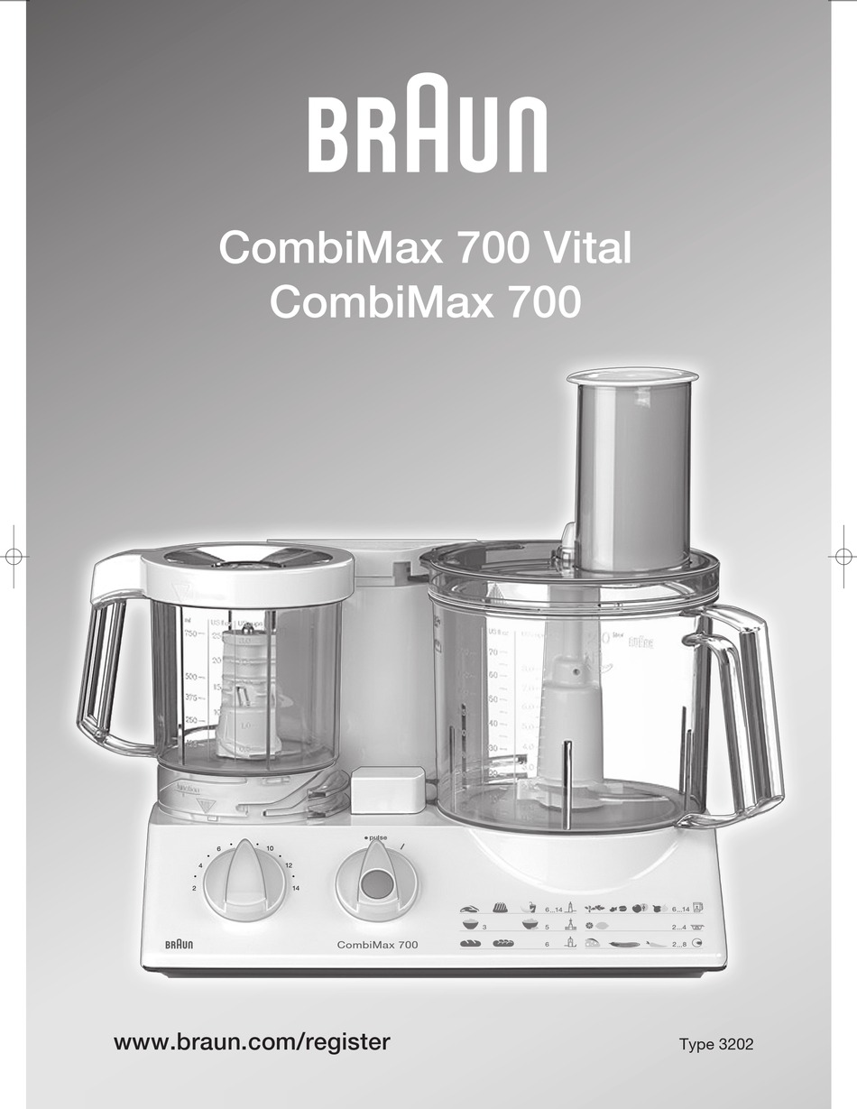 BRAUN COMBIMAX 700 VITAL USER MANUAL Pdf Download ManualsLib