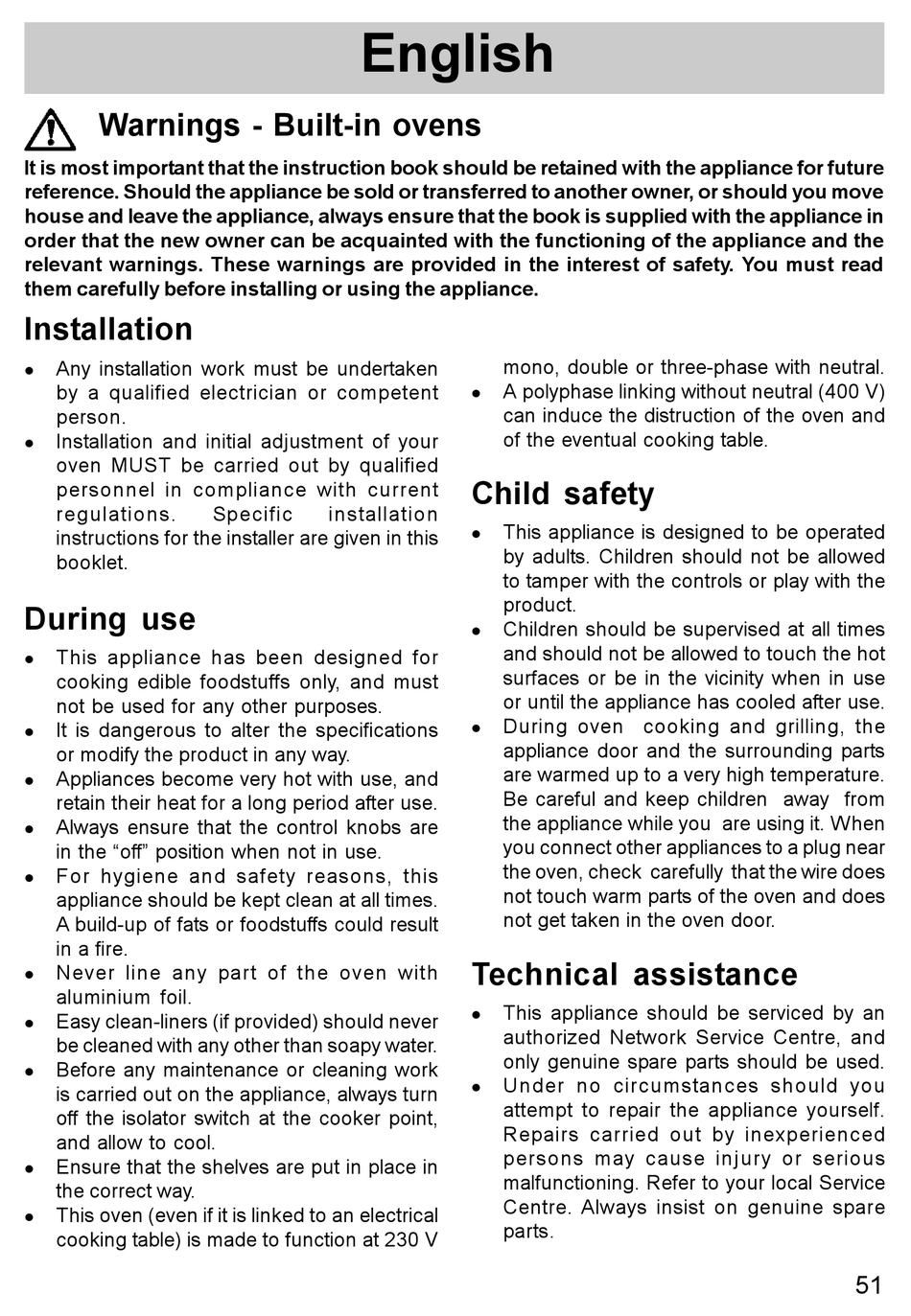 ELECTROLUX BUILTIN OVEN INSTRUCION BOOK Pdf Download ManualsLib