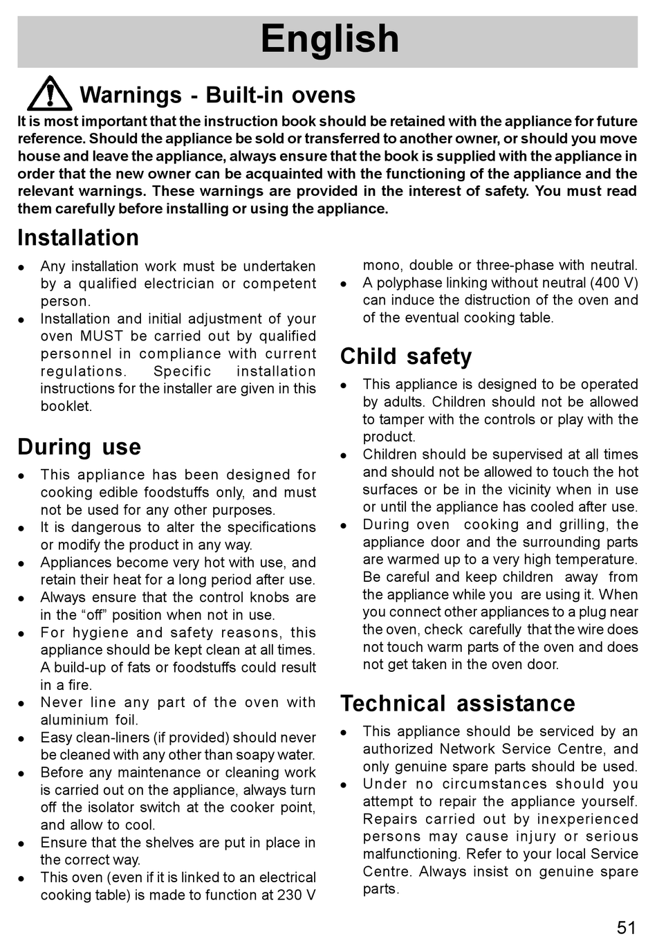 ZANUSSI ELECTROLUX BUILTIN OVEN INSTRUCTION BOOK Pdf Download ManualsLib