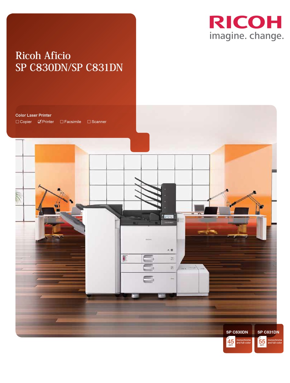 ricoh sp c831dn