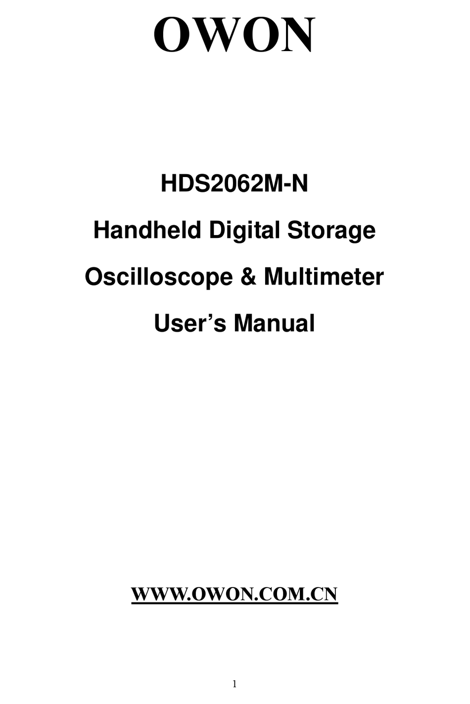 Owon Hds2062m N User Manual Pdf Download Manualslib Owon Hds2062m N User Manual Pdf Download Manualslib