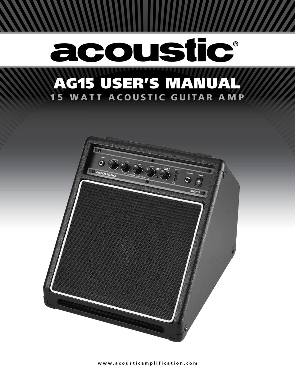 ACOUSTIC AG15 USER MANUAL Pdf Download | ManualsLib