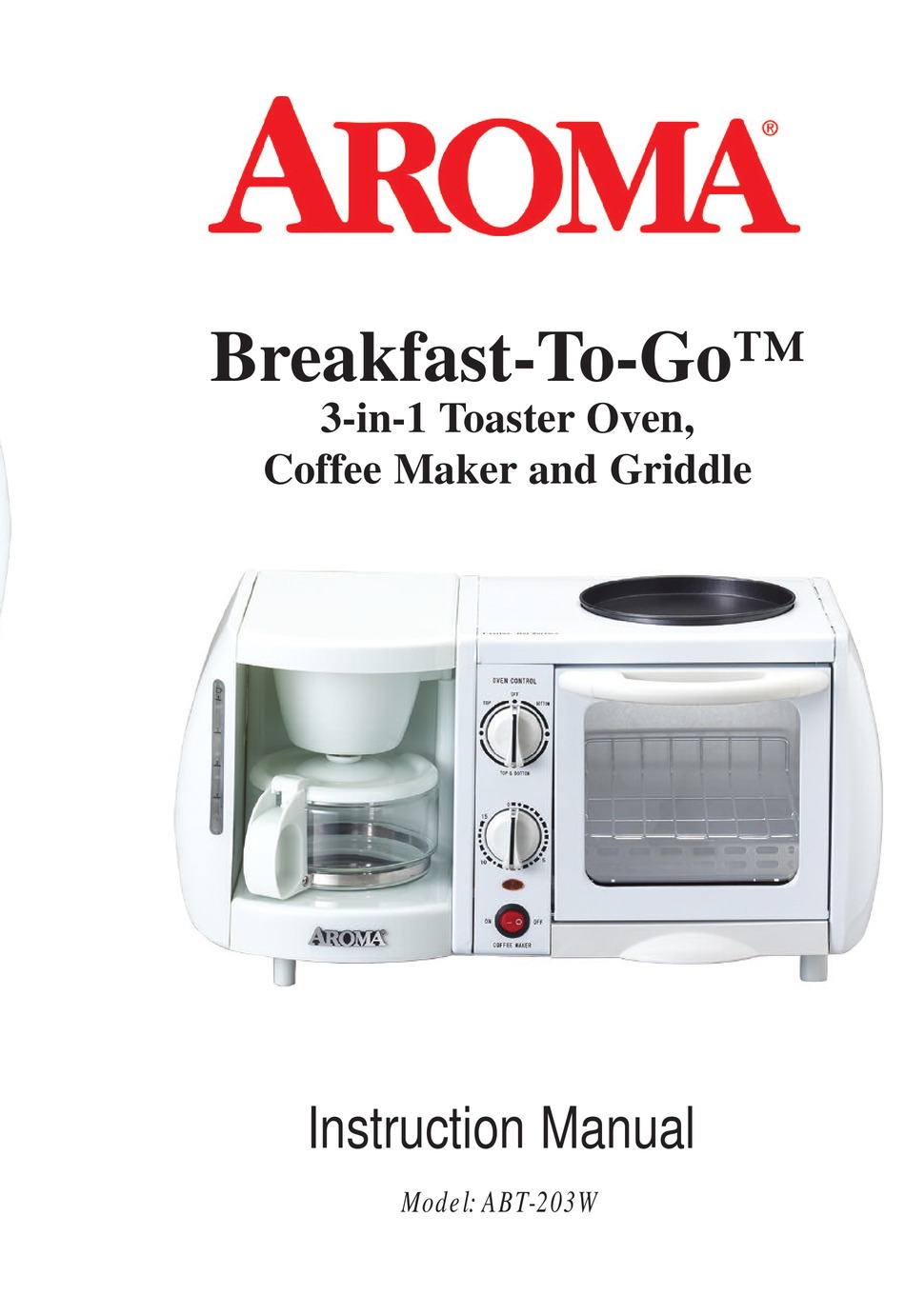 AROMA BREAKFASTTOGO ABT203W INSTRUCTION MANUAL Pdf Download ManualsLib