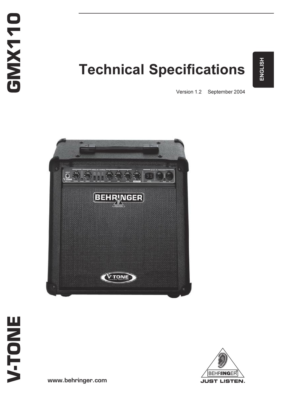 behringer v tone gmx110 combo amp