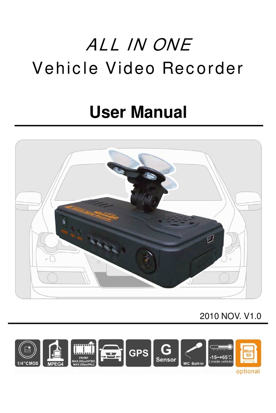 OPTIVIEW VEHICLE VIDEO RECORDER USER MANUAL Pdf Download ManualsLib