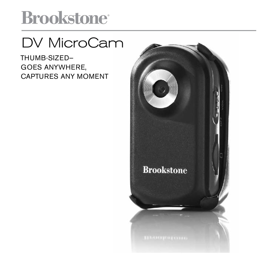 BROOKSTONE DV MICROCAM USER MANUAL Pdf Download ManualsLib