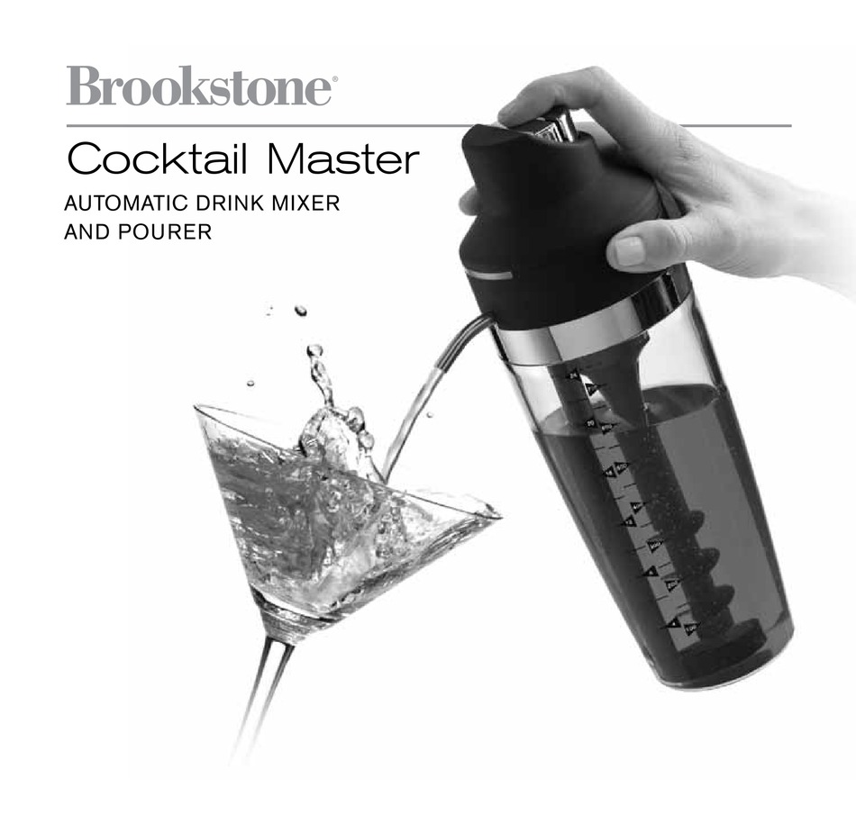 BROOKSTONE COCKTAIL MASTER USER MANUAL Pdf Download ManualsLib