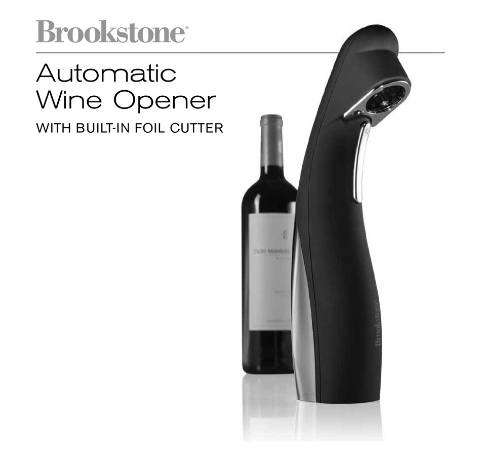 Troubleshooting Brookstone Automatic Wine Opener User Manual