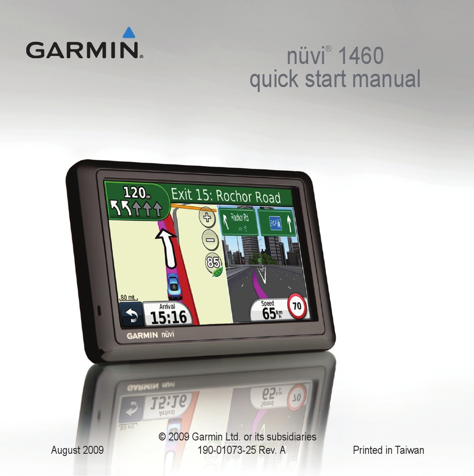 GARMIN NUVI 1460 QUICK START MANUAL Pdf | ManualsLib