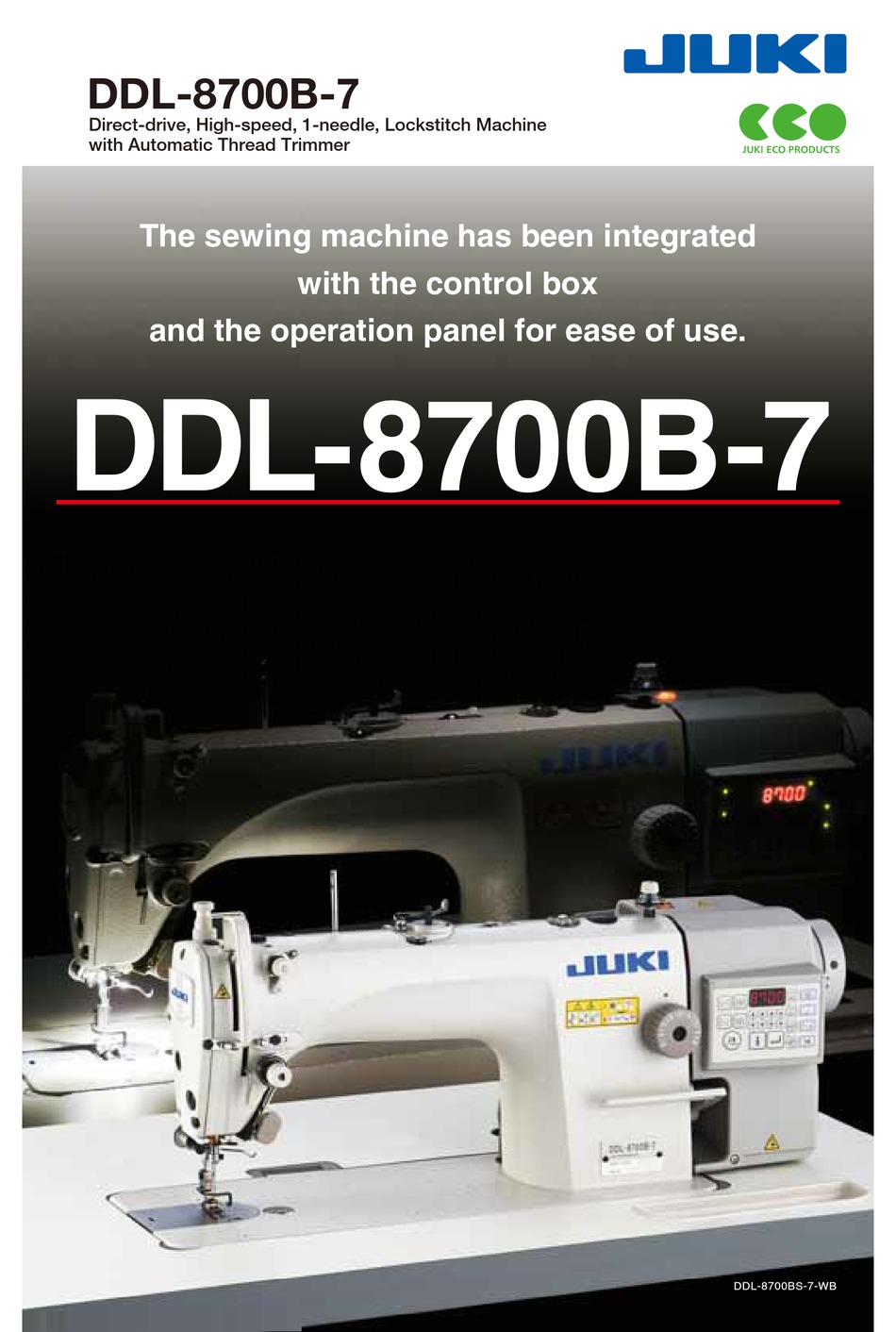 Juki Ddl 8700b 7 Quick Manual Pdf Download Manualslib