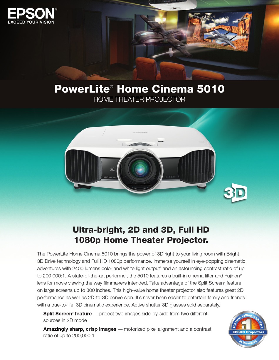 EPSON POWERLITE HOME CINEMA 5010 PRODUCT OVERVIEW Pdf Download ManualsLib