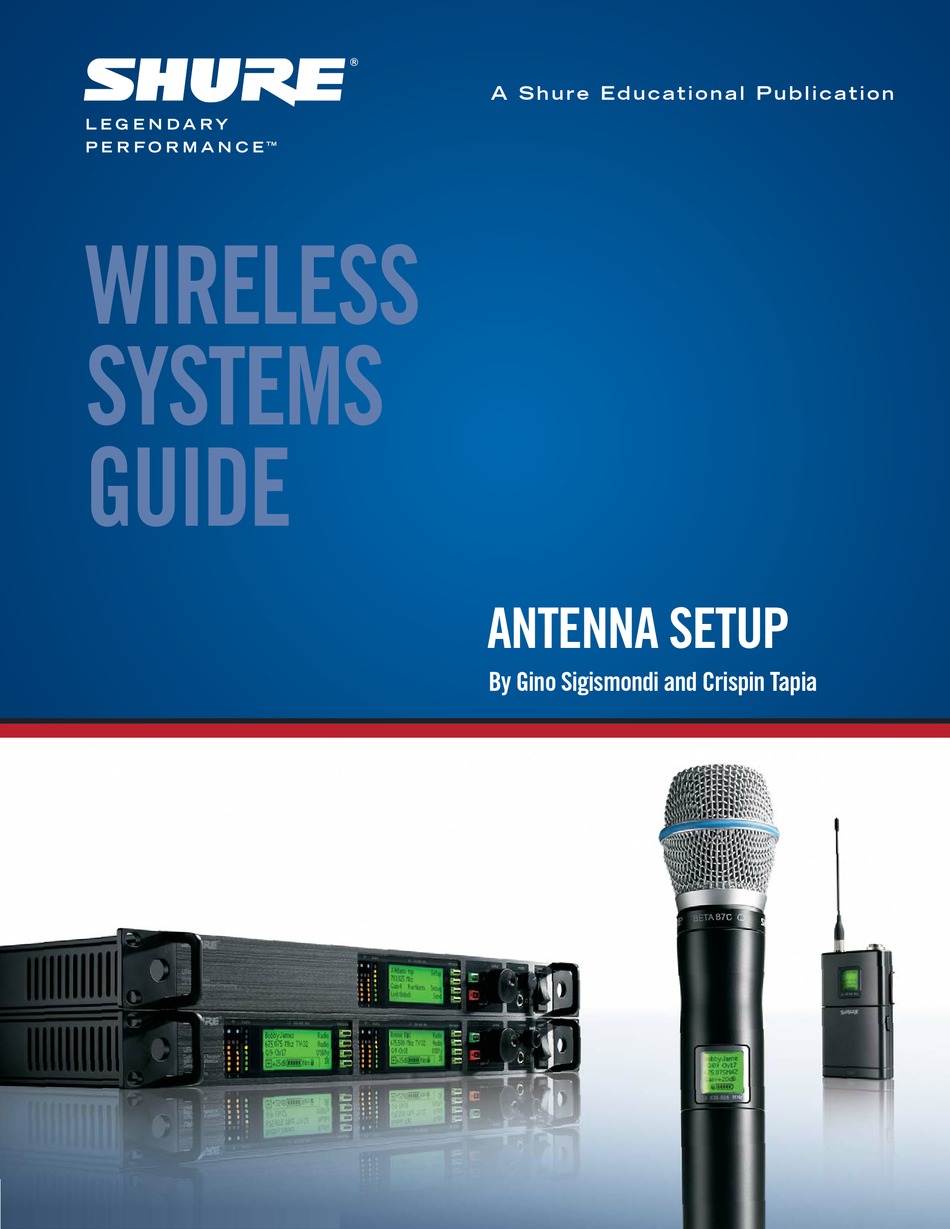 SHURE ANTENNA SETUP MANUAL Pdf Download ManualsLib