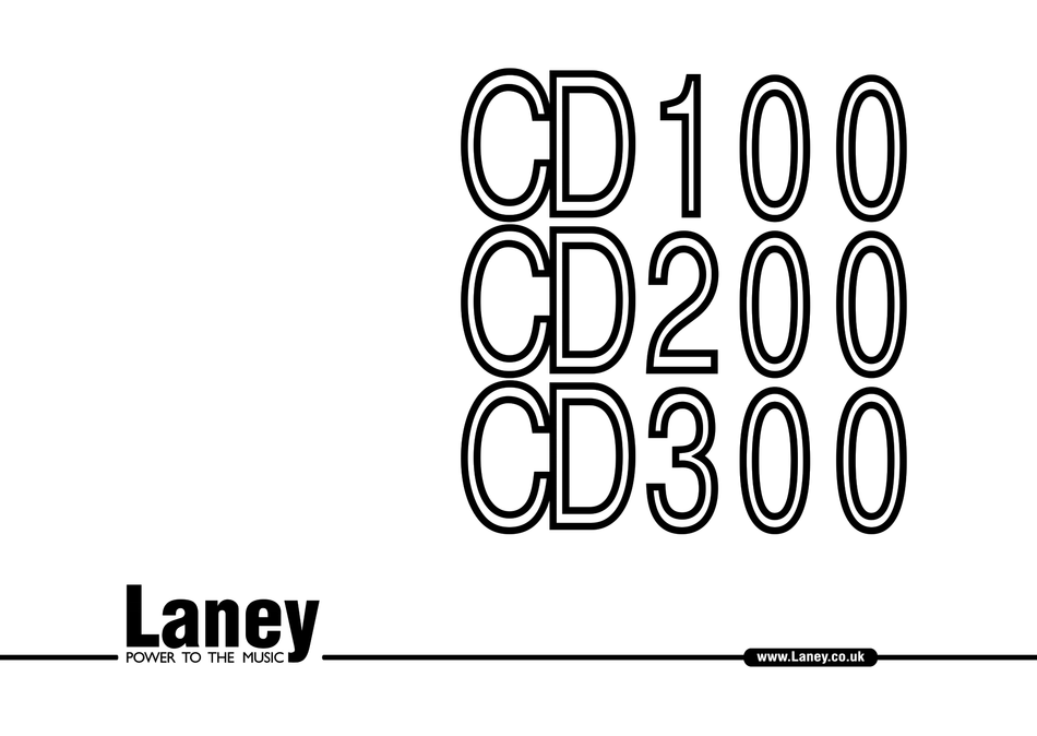 LANEY CD100 INSTRUCTIONS MANUAL Pdf Download ManualsLib