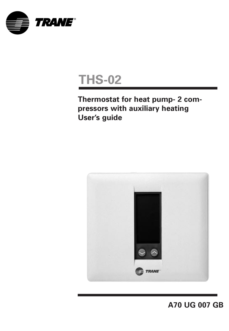 user manual trane thermostat manual