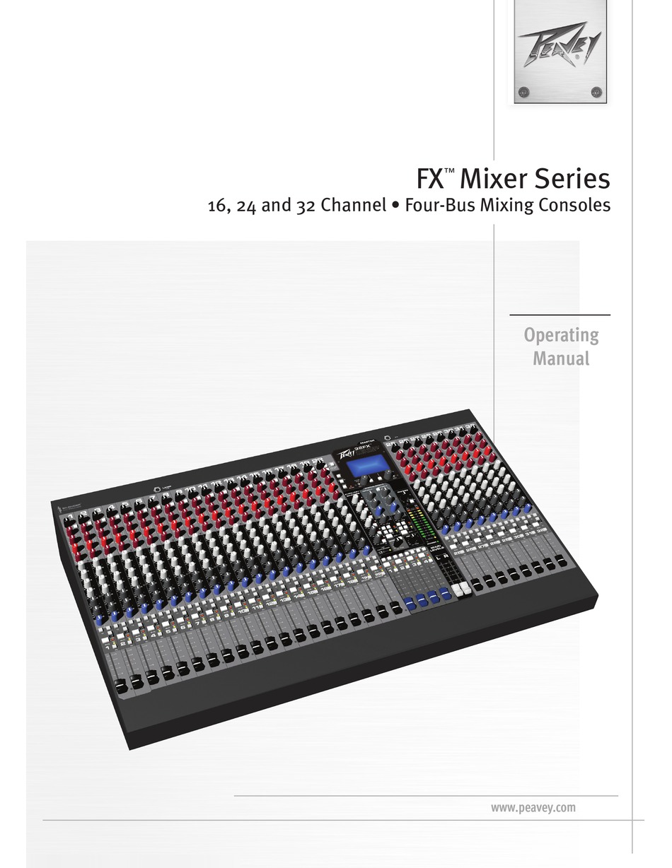 PEAVEY FX MIXER SERIES OPERATING MANUAL Pdf Download | ManualsLib