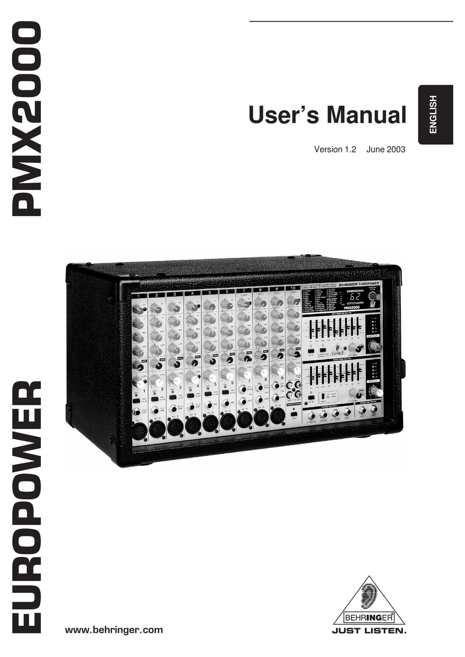 behringer europower pmp2000 schematic