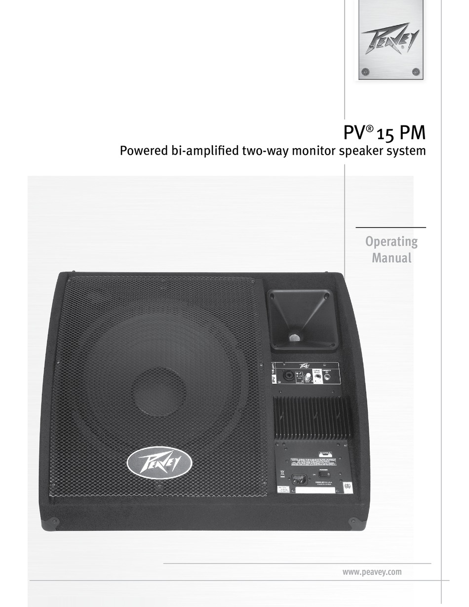 PEAVEY PV 15 PM OPERATING MANUAL Pdf Download ManualsLib