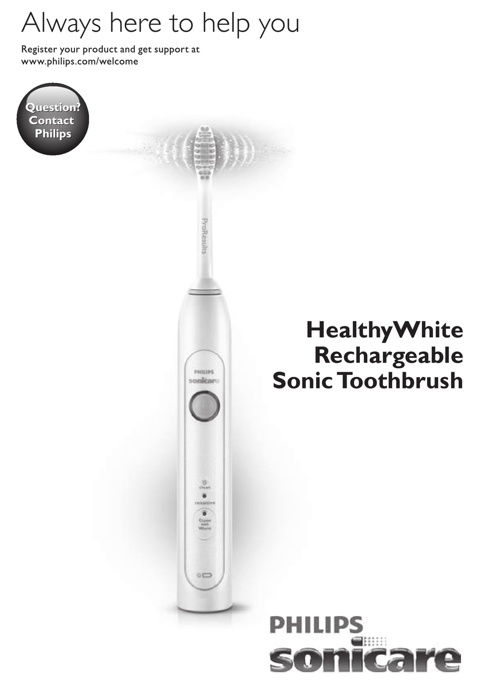 PHILIPS SONICARE HEALTHYWHITE QUICK MANUAL Pdf Download