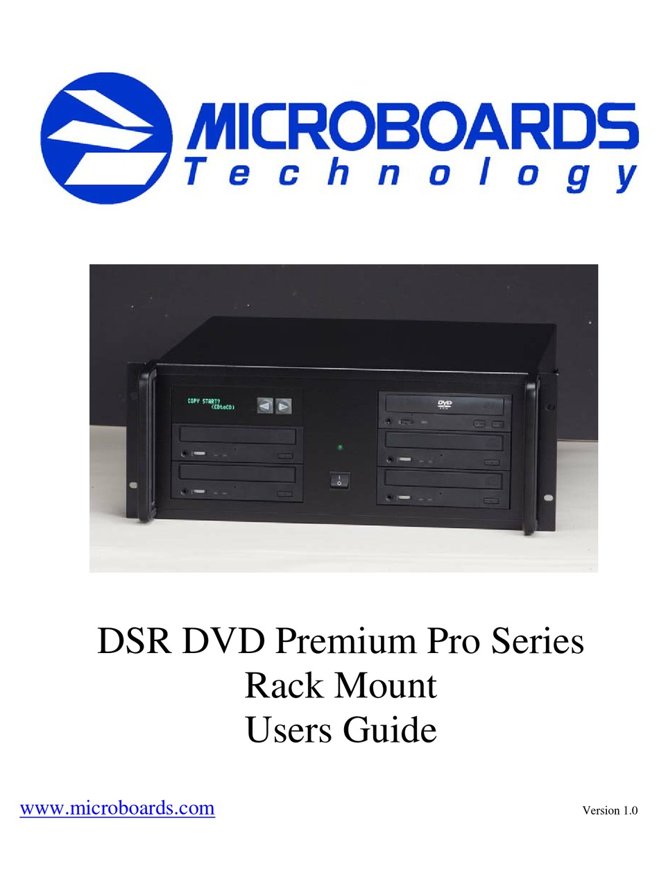 MICROBOARDS TECHNOLOGY PREMIUM PRO SERIES USER MANUAL Pdf Download