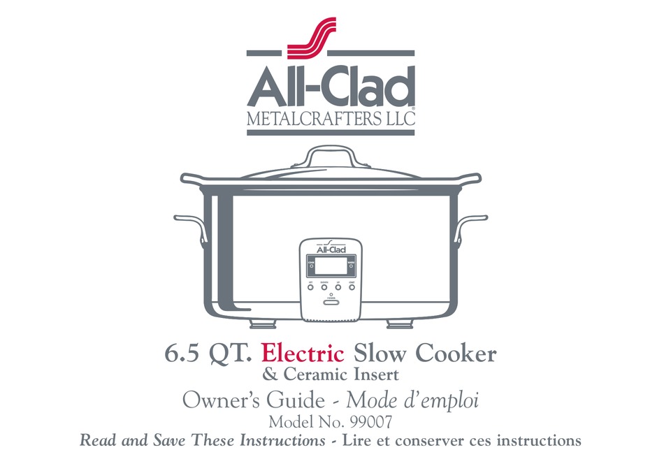 All Clad 99007 Owner S Manual Pdf Download Manualslib