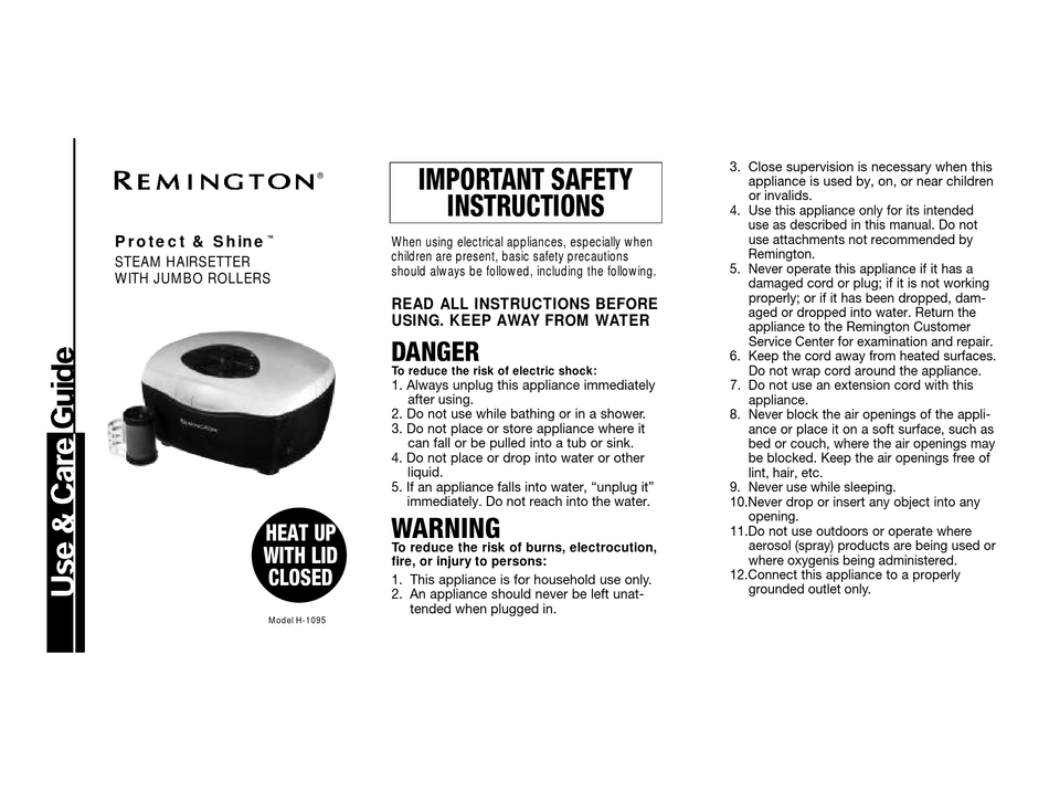 remington protect and shine