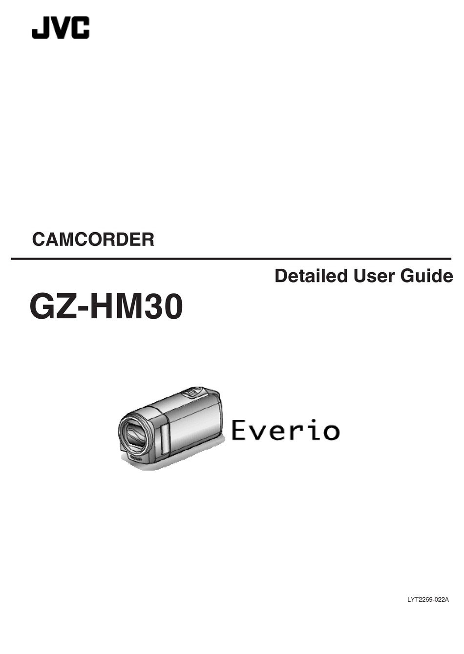 JVC EVERIO GZ-HM30 DETAILED USER MANUAL Pdf Download | ManualsLib