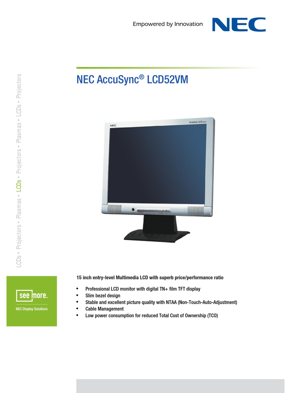 nec accusync lcd 52vm