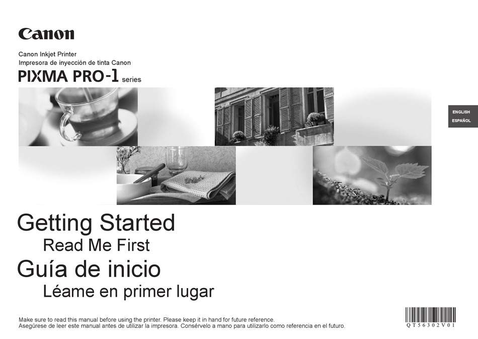CANON PIXMA PRO-1 SERIES GETTING STARTED Pdf Download | ManualsLib