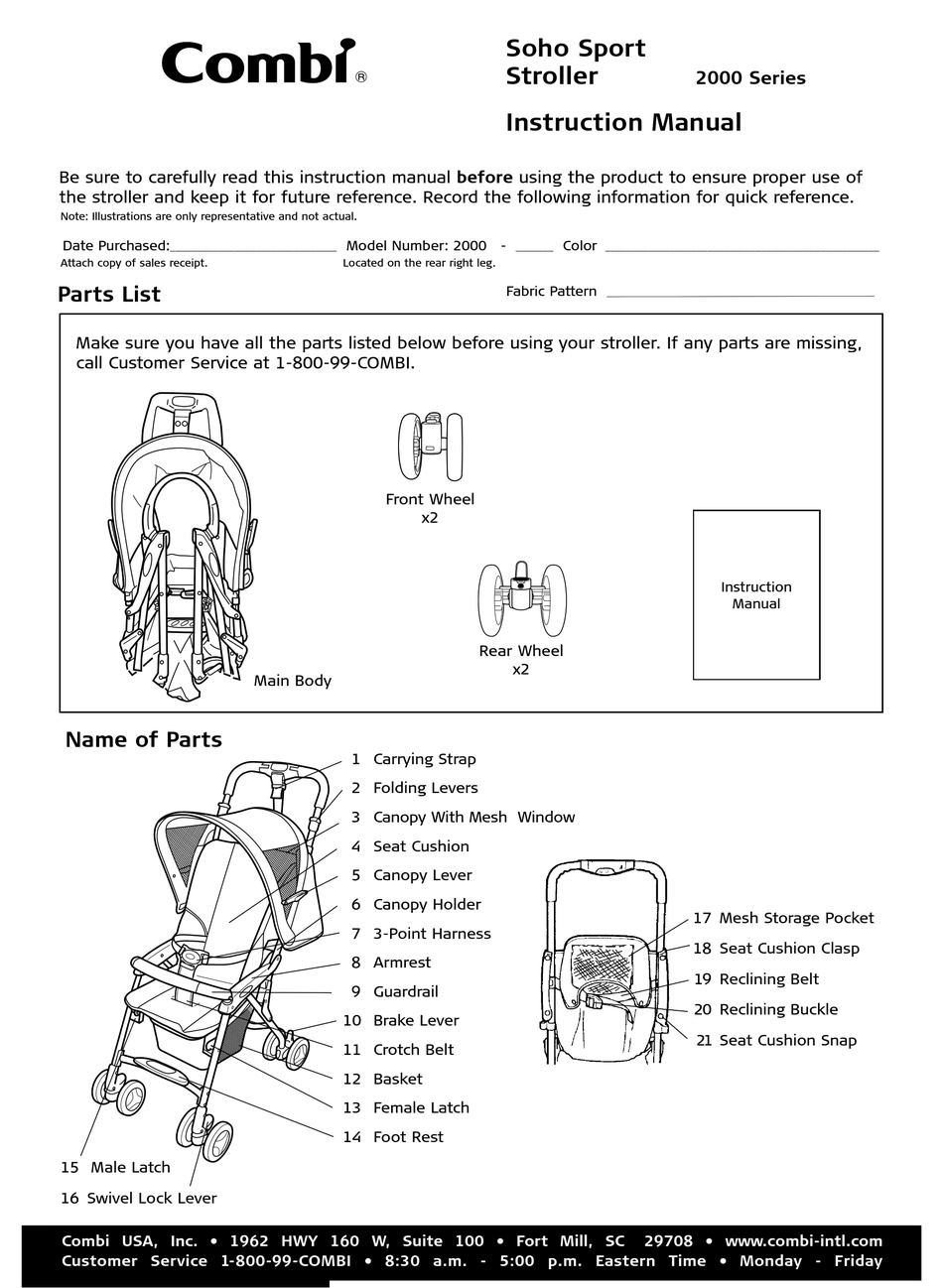 combi soho sport stroller