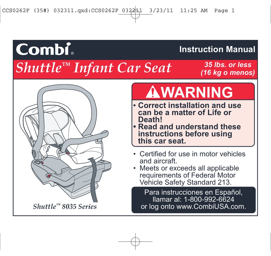 combi shuttle car seat