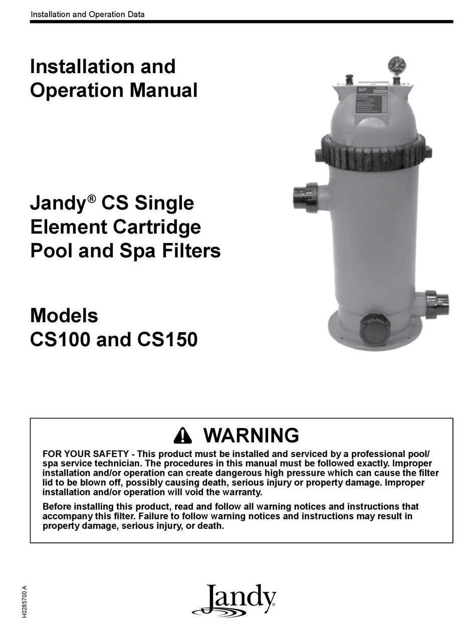 JANDY CS100 INSTALLATION AND OPERATION MANUAL Pdf Download ManualsLib