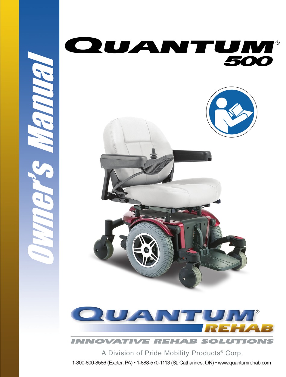 Pride Mobility Quantum 500 Owners Manual Pdf Download Manualslib