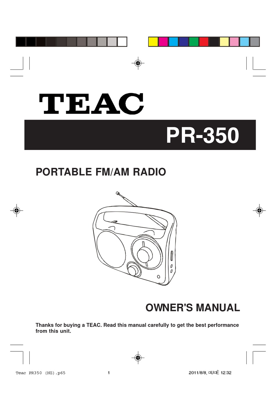 TEAC PR-350 OWNER'S MANUAL Pdf Download | ManualsLib