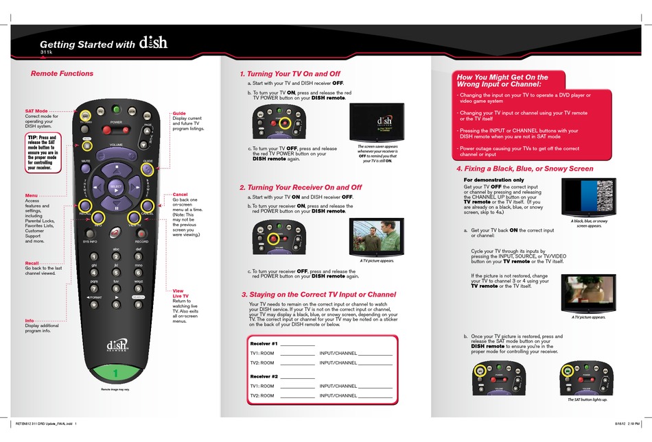 Pdf Printable Dish Channel Guide / Bestseller: Dish Network Remote