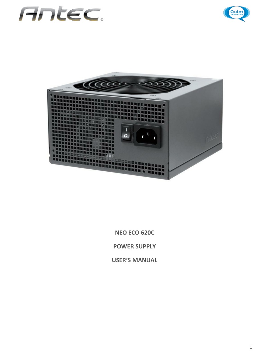 ANTEC NEO ECO 620C USER MANUAL Pdf Download | ManualsLib