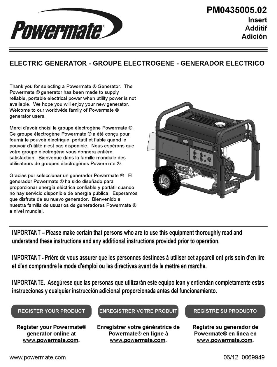 POWERMATE PM0435005.02 INSERT Pdf Download | ManualsLib