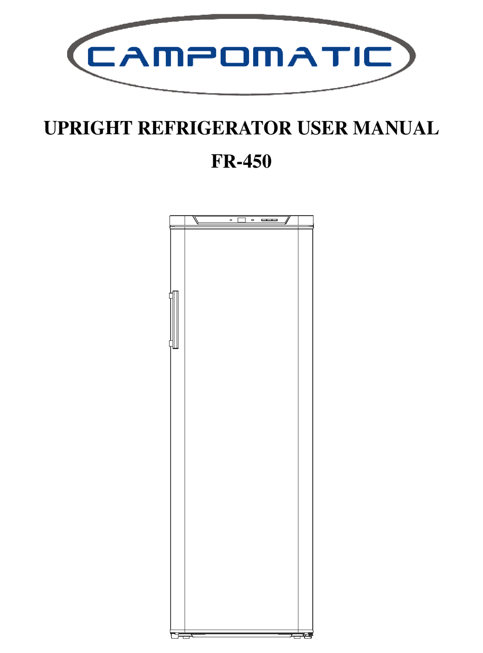 CAMPOMATIC FR450 USER MANUAL Pdf Download ManualsLib