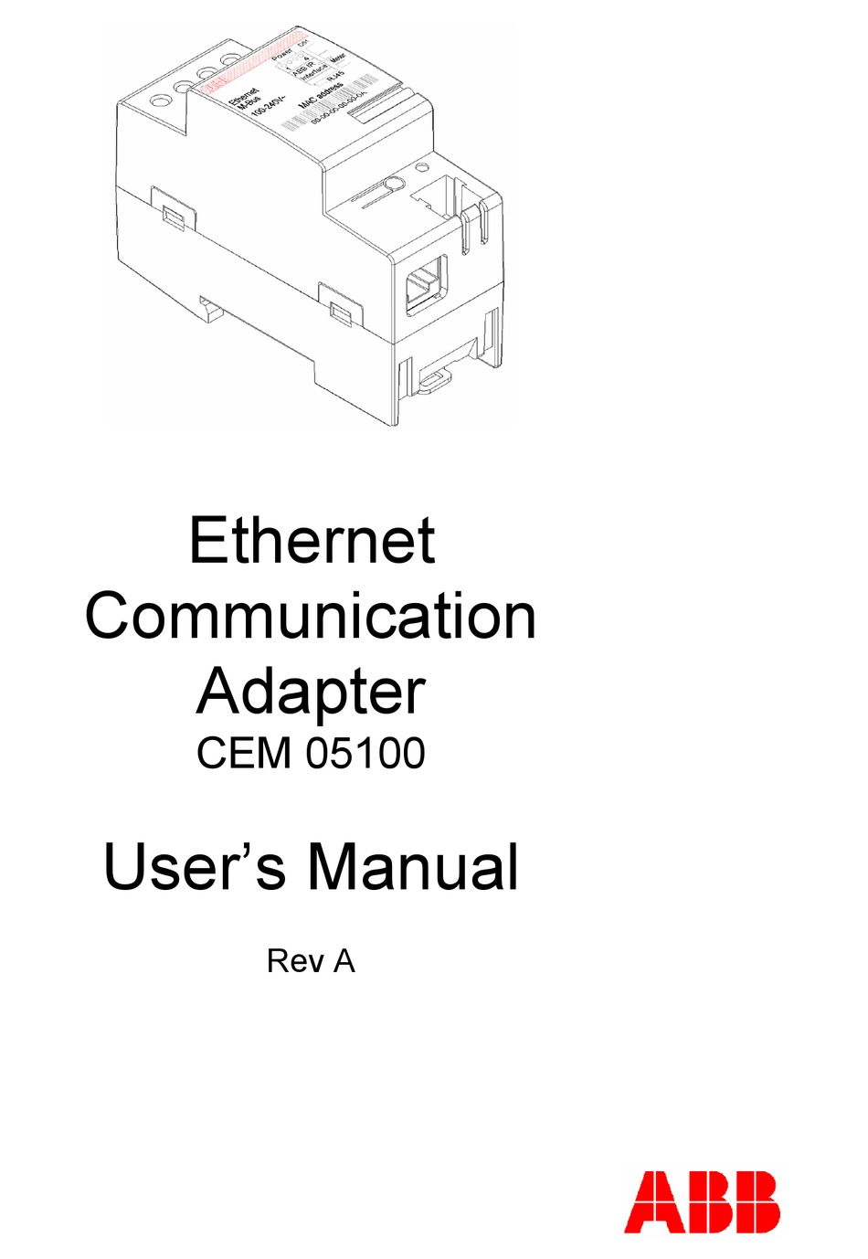 ABB CEM 05100 USER MANUAL Pdf Download | ManualsLib