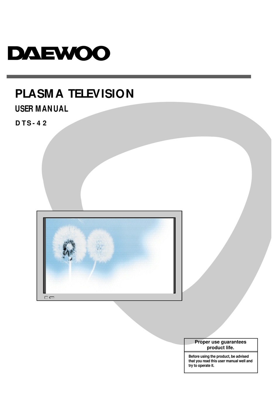 DAEWOO PXT42BSTD INSTRUCTION MANUAL Pdf Download ManualsLib