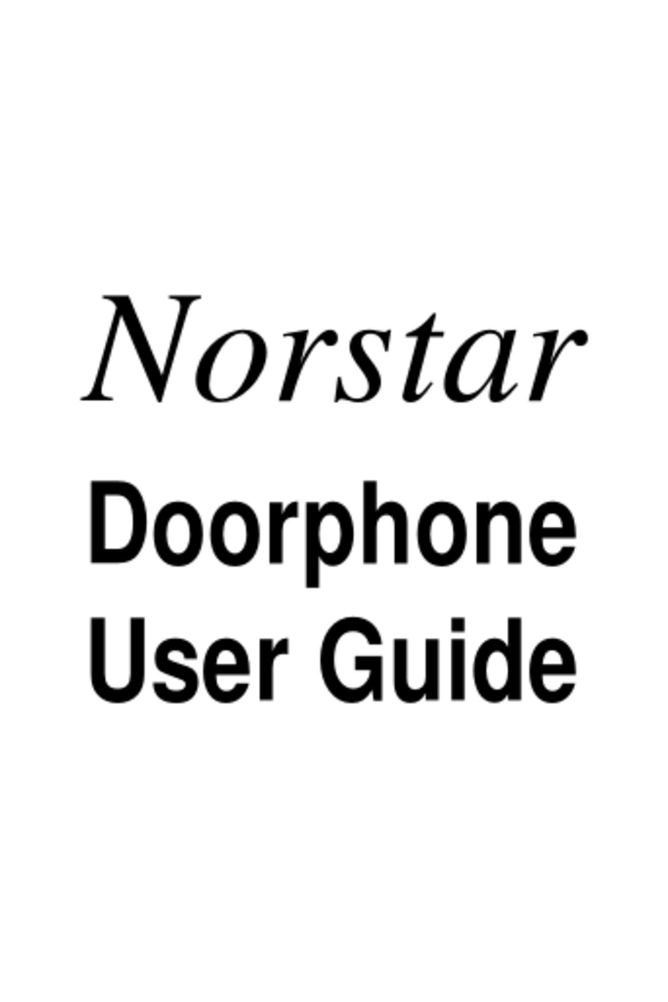 norstar-doorphone-user-manual-pdf-download-manualslib