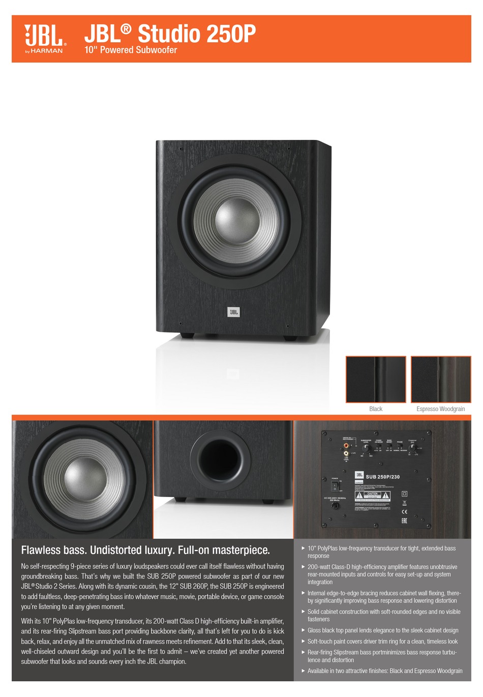 to see system forum JBL STUDIO 250P FEATURES & SPECIFICATIONS Pdf Download | ManualsLib